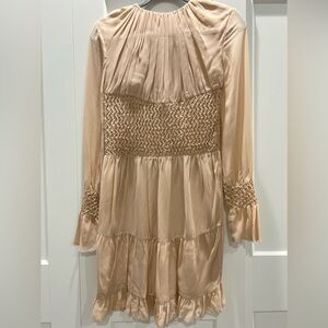 Beautiful silk with stones embroidery